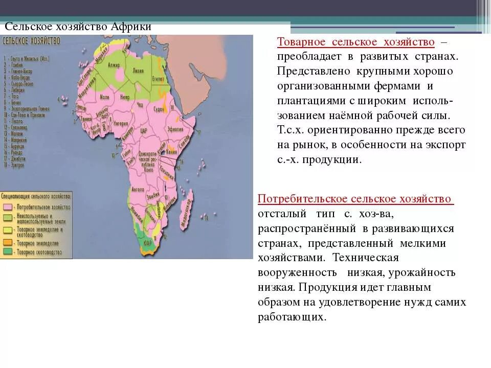 Какое утверждение верное африка является. Основные отрасли хозяйства стран Африки. Отрасли специализации сельского хозяйства Африки. Сельское хозяйство Африки.сельское хозяйство Африки. Сельское хозяйство Северной Африки кратко.