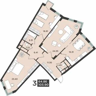 Москва новостройка 3 комнатная