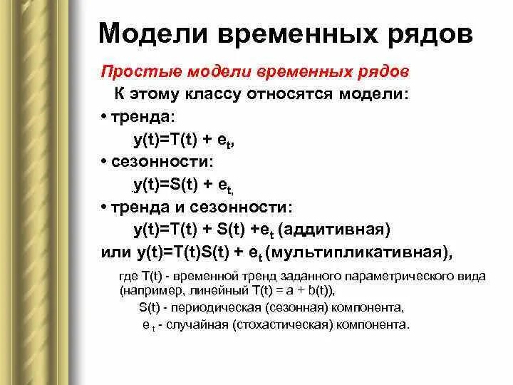 Виды моделей временных рядов. Математическая модель временного ряда. Модель временного ряда пример. Модель временного ряда может быть.