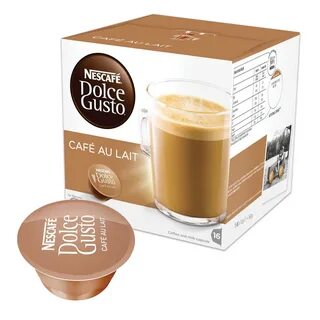 Капсулы для кофемашин NESCAFE Dolce Gusto "Cafe au lait", натурал...