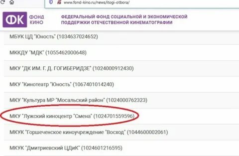 Федеральный фонд социальной поддержки отечественной кинематографии