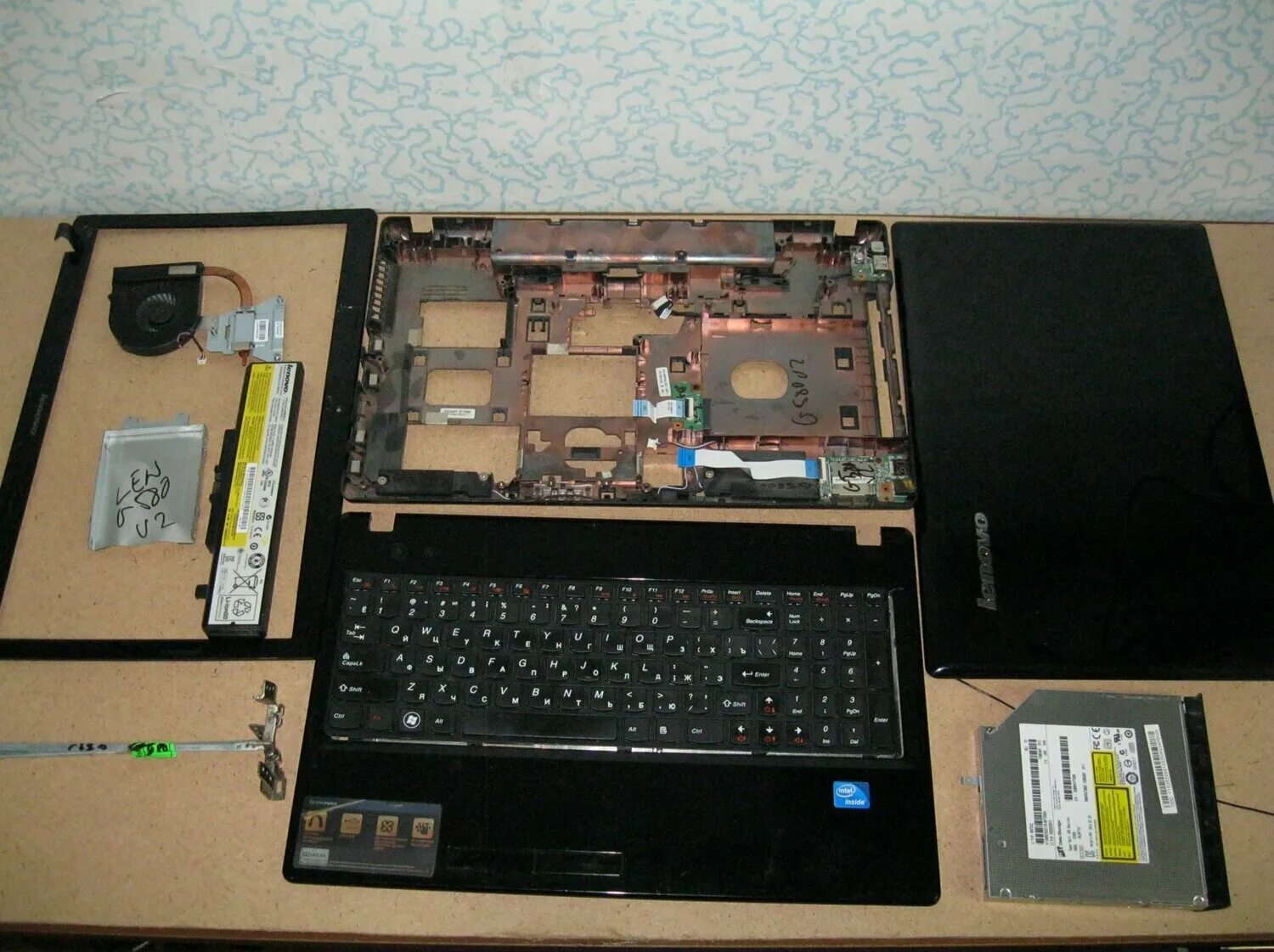 Как разобрать ноутбук g580 Lenovo G580 Disassembly / FAN Cleaning YouTube