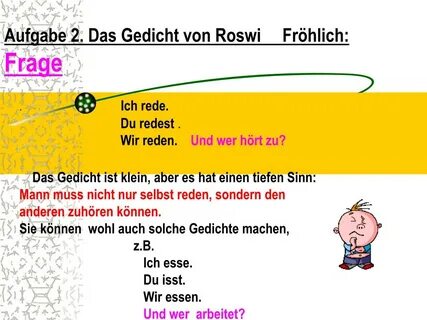 Ich frage