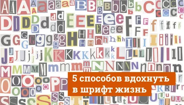Шрифт жизнь. Шрифт жизнь