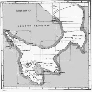 Белое море карта географическая