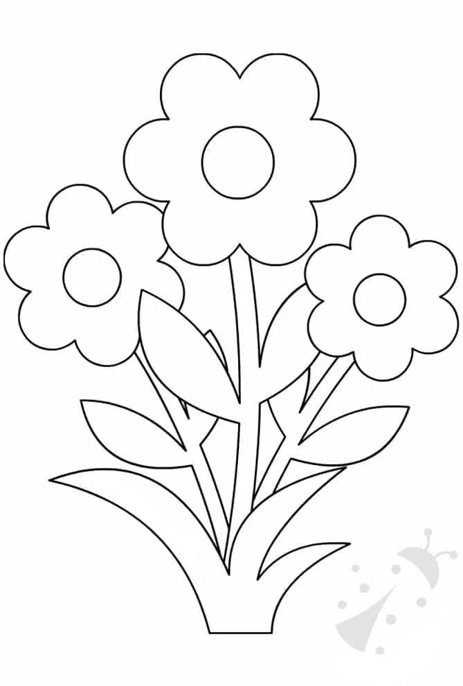 Цветок шаблон для аппликации распечатать для детей Pin on paper flower templates