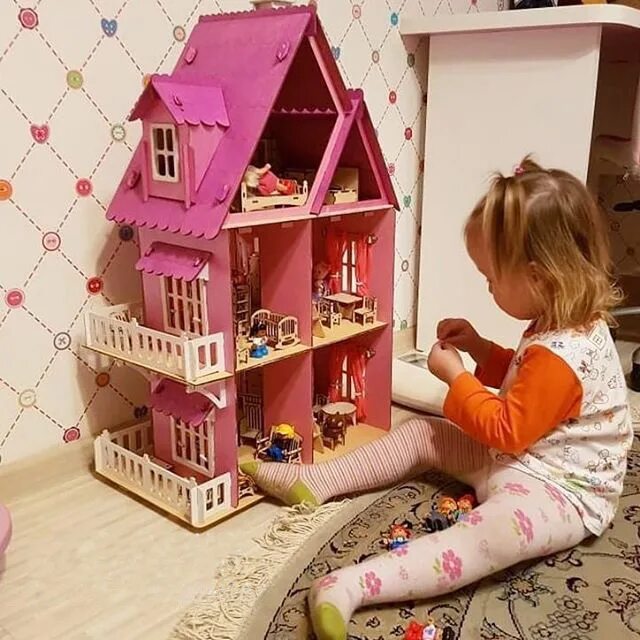 Чудо домик отбора. Дом для кукол. игрушечный домик. детский кукольный домик. деревянный кукольный домик.