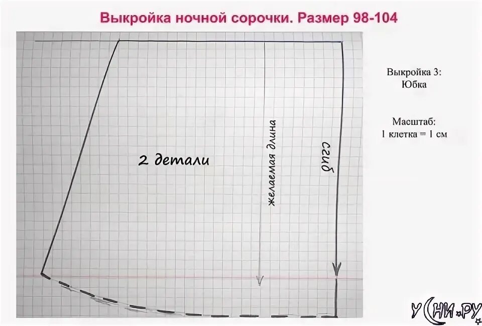 Как сшить ночную
