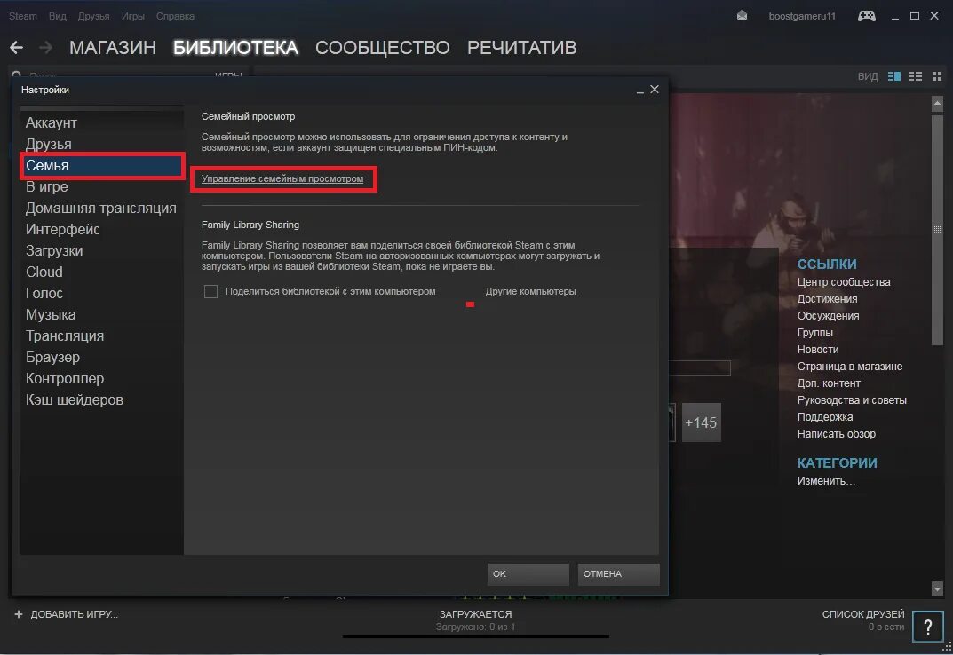 Как сделать семейную библиотеку в steam. Семейный режим стим. Семейный аккаунт стим. Стим поделиться библиотекой. Семейная библиотека стим.