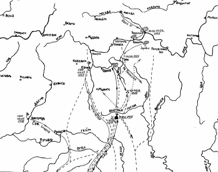 Поход Девлет Гирея на Москву 1571 карта. Девлет гирей поход 1572. Поход Девлет Гирея карта. 1571-1572 Год поход.