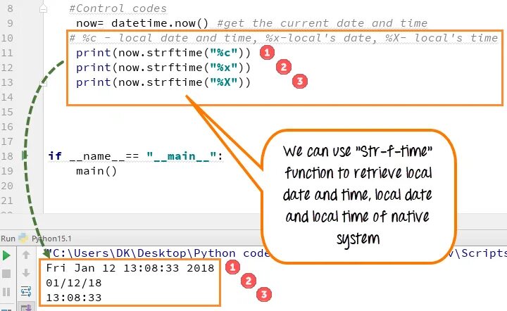 Python получить дату