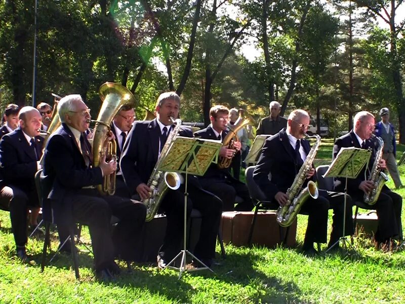 Духовой оркестр. Духовой оркестр в парке. Симфонический оркестр в парке. Музыканты в парке.