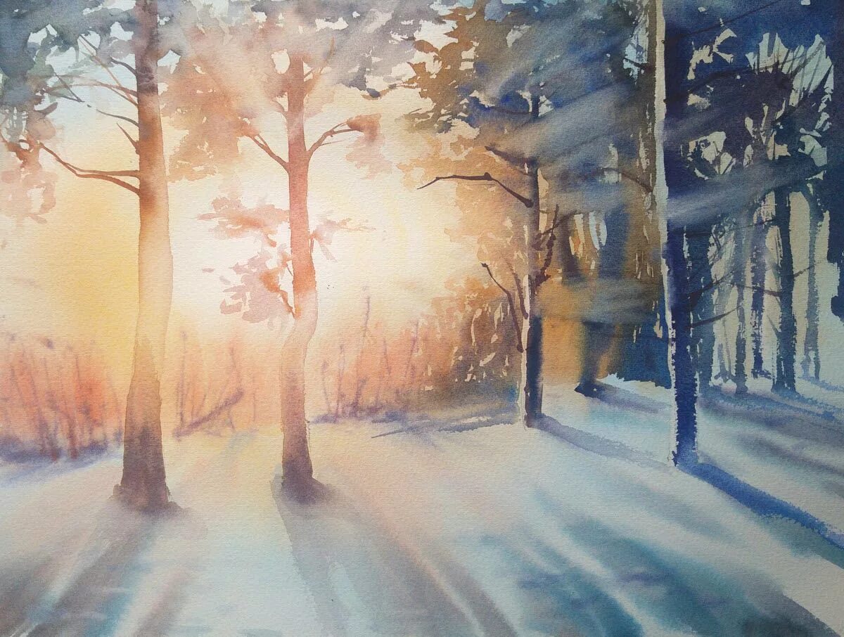 Зима акварель. Игорь хайков художник зима. Зимние акварели марины трушниковой. Кузнецов михаил -акварель, зимний пейзаж. Акварель.