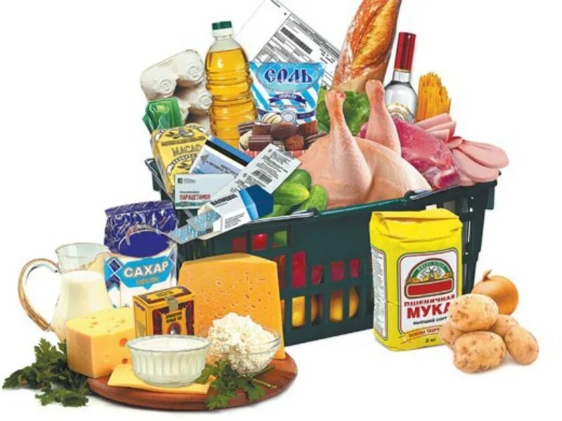 Продуктовая продукция. Корзина с продуктами. Продуктовая корзина. Корзинка с продуктами. Набор продуктов питания.