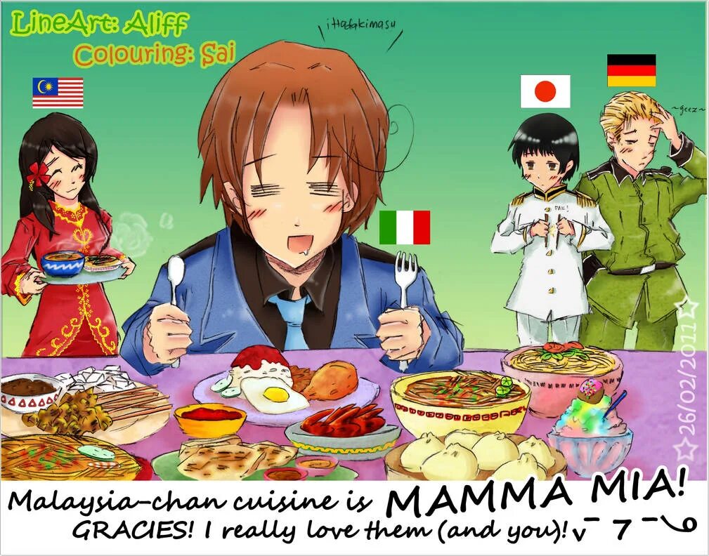 Малайзия Хеталия. Malaysia Hetalia.