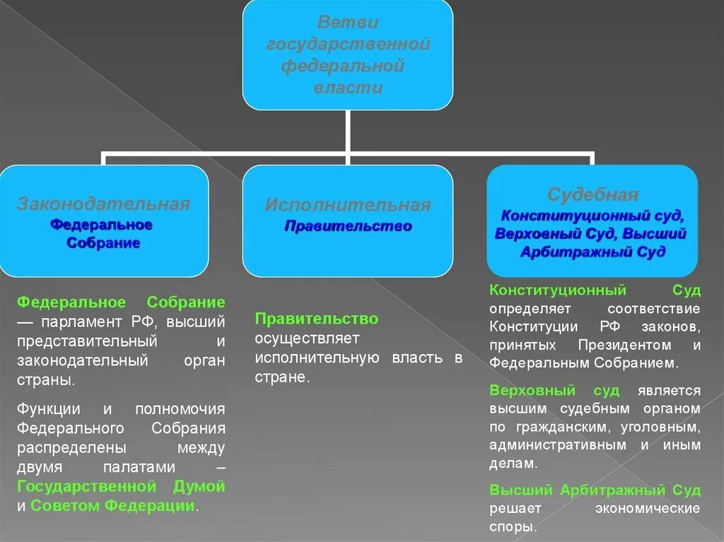 На какие группы делятся федеральные законы. Законодательная ветвь власти в РФ схема. Законодательная власть в РФ 3 ветви власти. Ветви власти в РФ схема и функции.