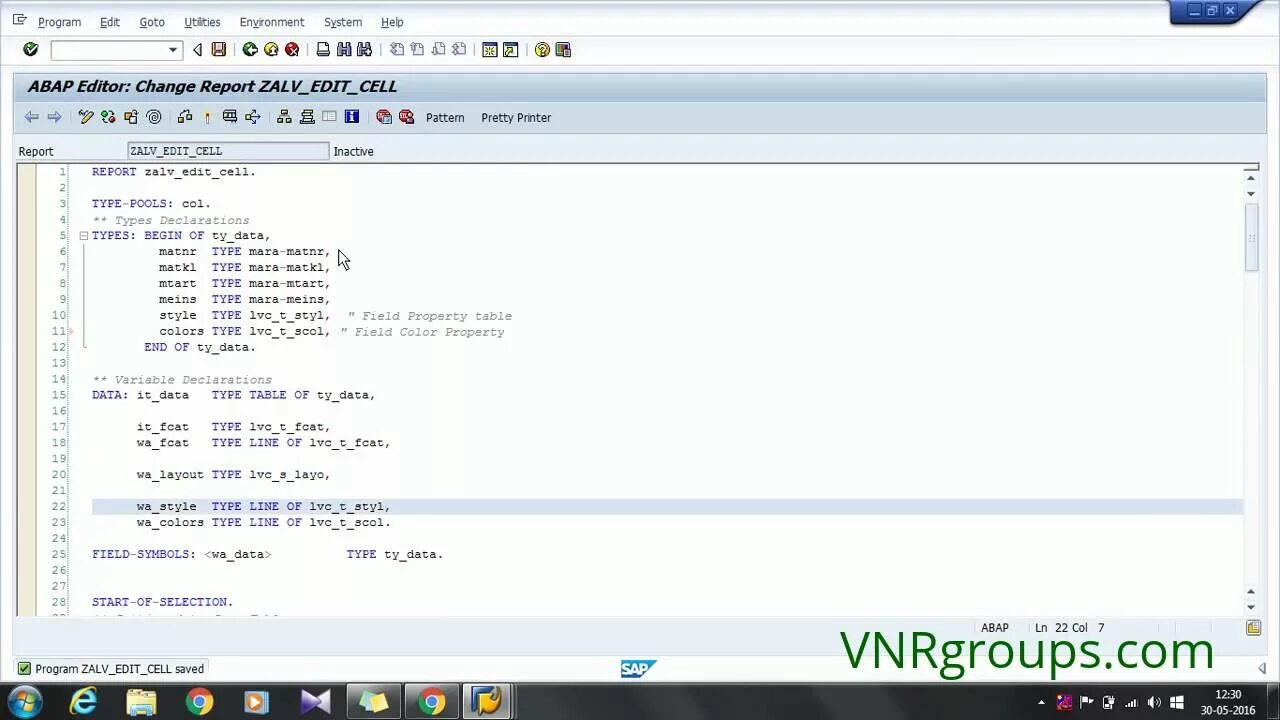 Abap grid. Abap list viewer. lvc_col abap. abap reuse_alv_grid_display with no cancel.
