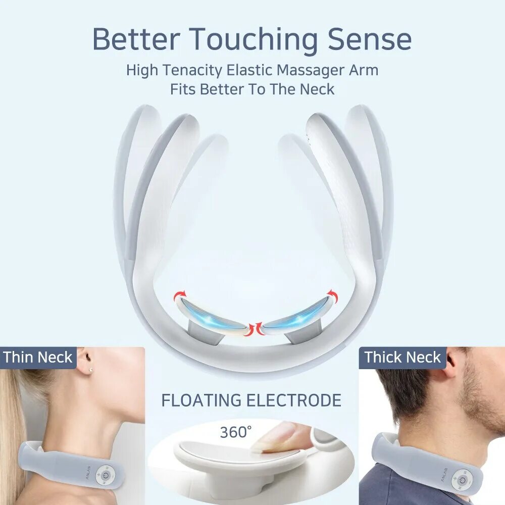 Массажер для шеи smart. Шейный массажер электрический пульсовый. Smart Neck Massager. Умный массажер для шеи. Массажер Anlan.