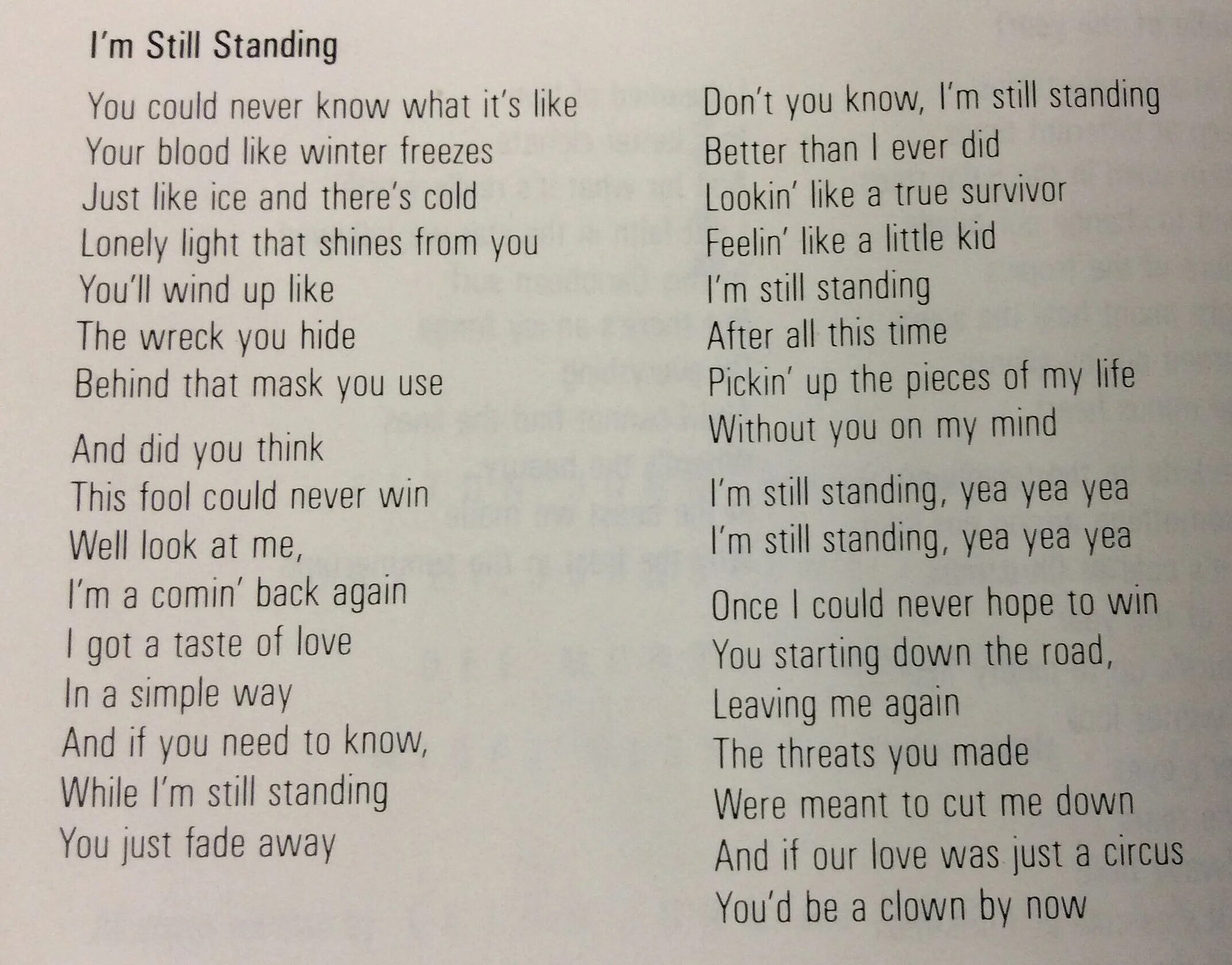 Im still standing Elton John. I still standing текст. Текст песни i'm still standing. Элтон Джон im still standing перевод.