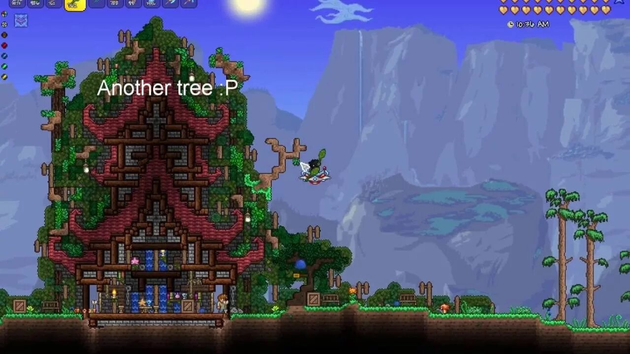 Terraria сборки. Дом в джунглях террария. Красивый дом в джунглях террария. Terraria дом в джунглях. Японский дом террария.