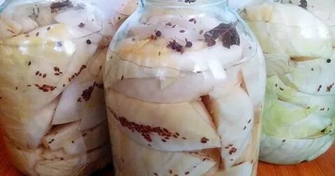 Капуста солить в банки кусками