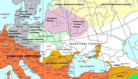 Карта мира 4 века