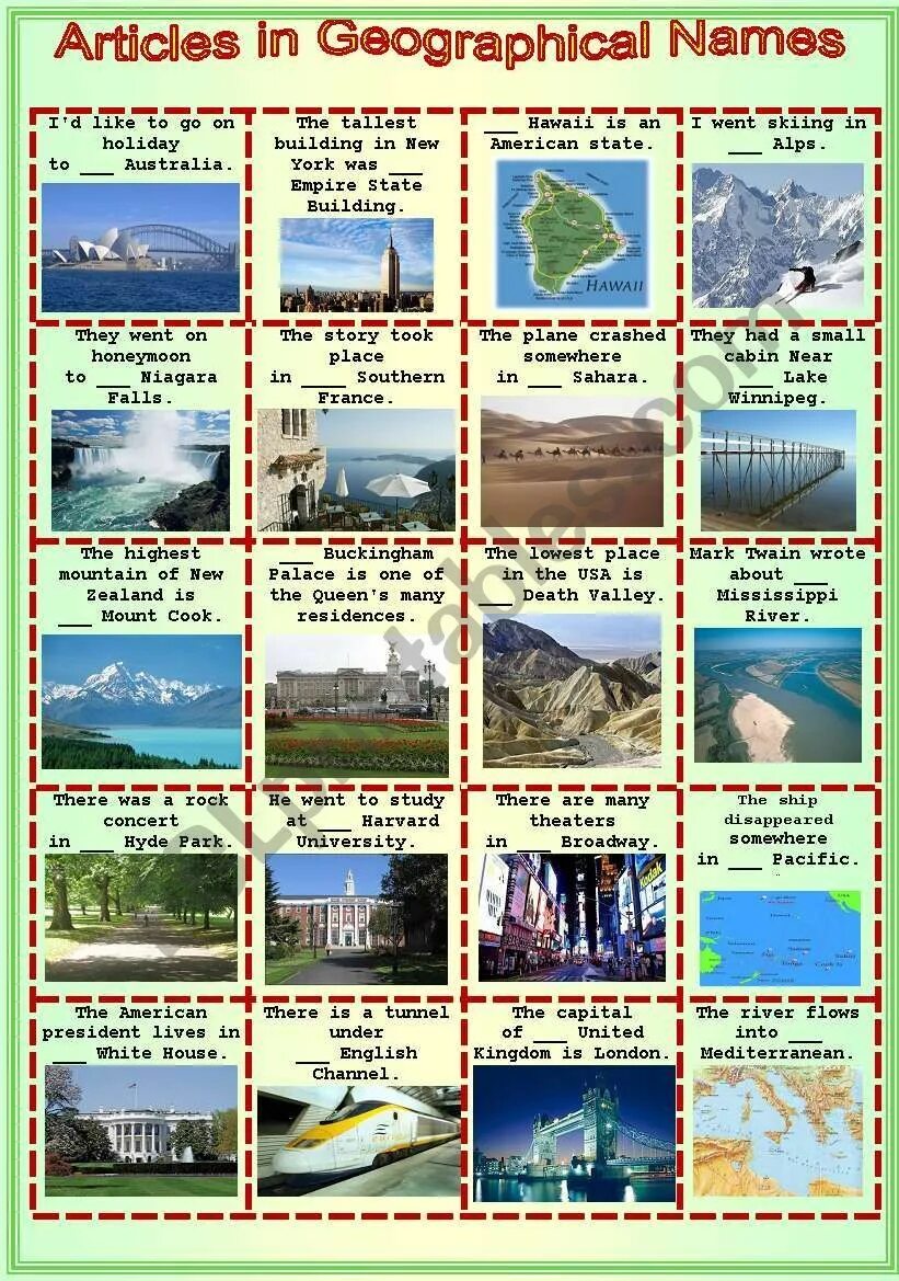 Geographical articles. Ф ер пущкфзршсыд тфьуы цщклырууе. артикль the с географическими названиями worksheets. упражнение на тему articles with geographical names. articles with geographical names таблица.