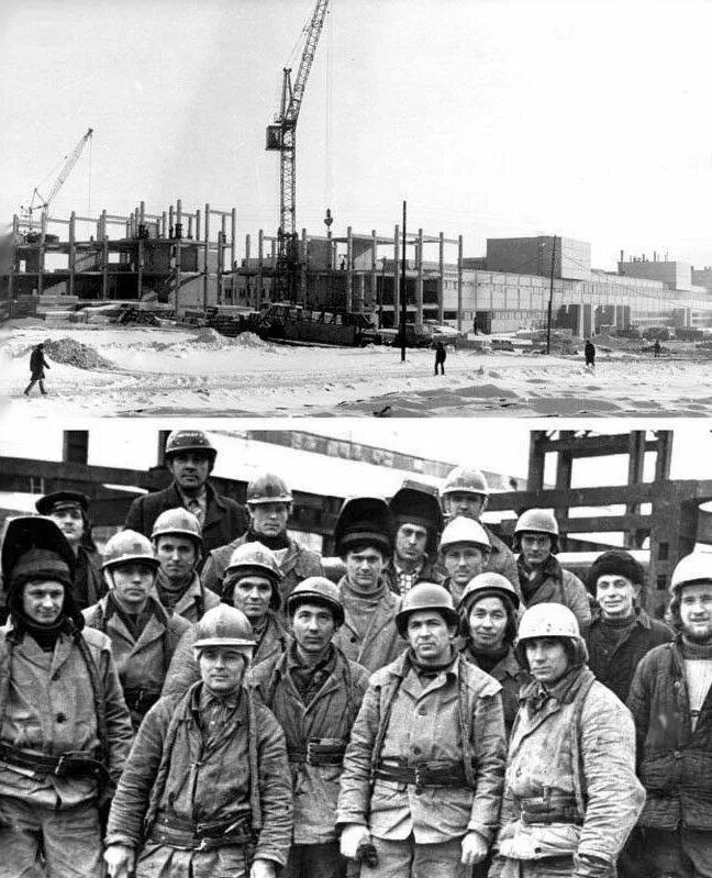 Старый рефтинский. Стройка завода камаз. Бараки 50-х годов. Так начинался аям первостроитель. Набережные челны 1972 год.