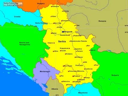 Сербия карта на русском границы