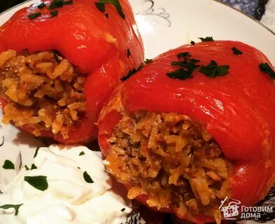 Начинка фаршированного перца с мясом и рисом