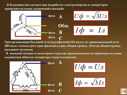 Соотношение напряжения и мощности