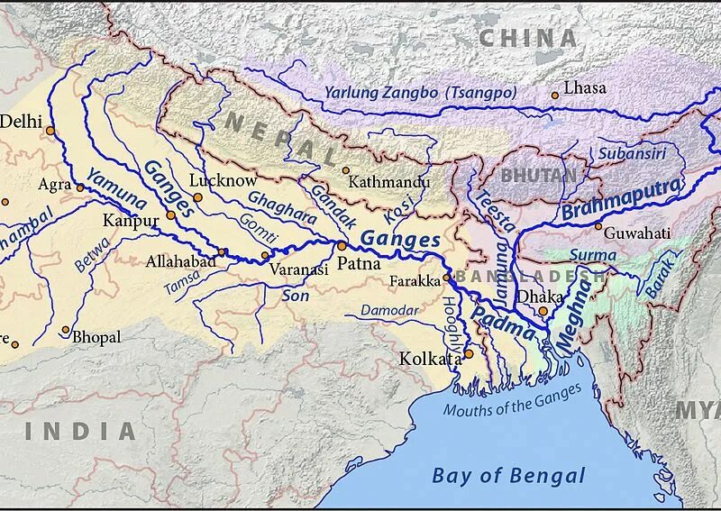 Река ганг на карте впр. Реки инд и ганг на карте. Река ганг на карте. Бассейн реки инд на карте.