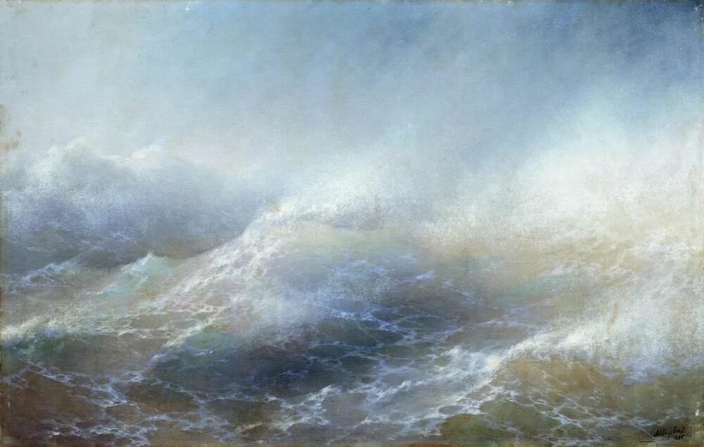 Картина айвазовского море. Айвазовский в море 1895. Иван Константинович Айвазовский волна. Айвазовский океан 1896. Иван Константинович Айвазовский морской вид.