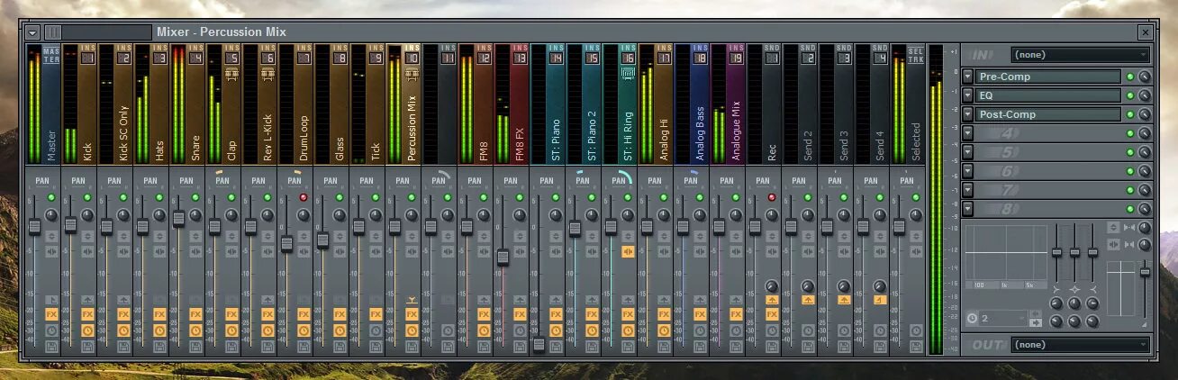 Mix skins. Mixer FL Studio 20. FL Studio Mixer. Poizone FL Studio. Studio one Mixer.