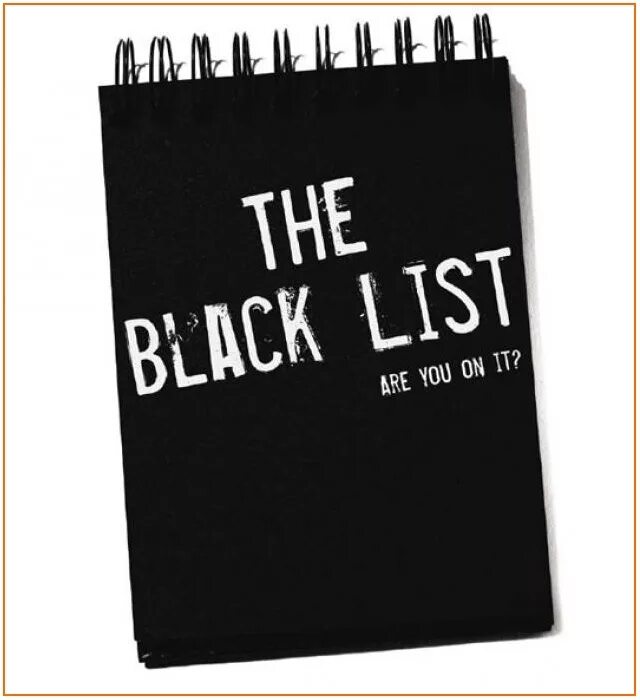 Черный список ленты. Блокнот черный список. черный список картинки. my black list.