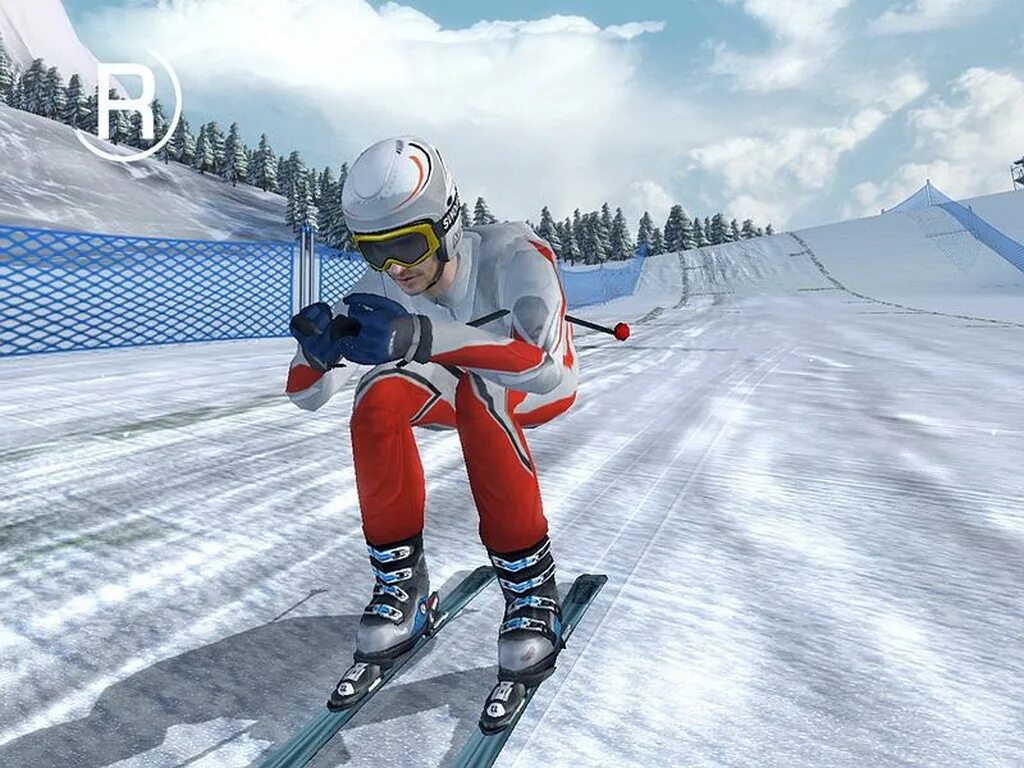 Alpine Skiing 2006. Bode Miller Alpine Skiing. Горнолыжная игра. Игра лыжник.