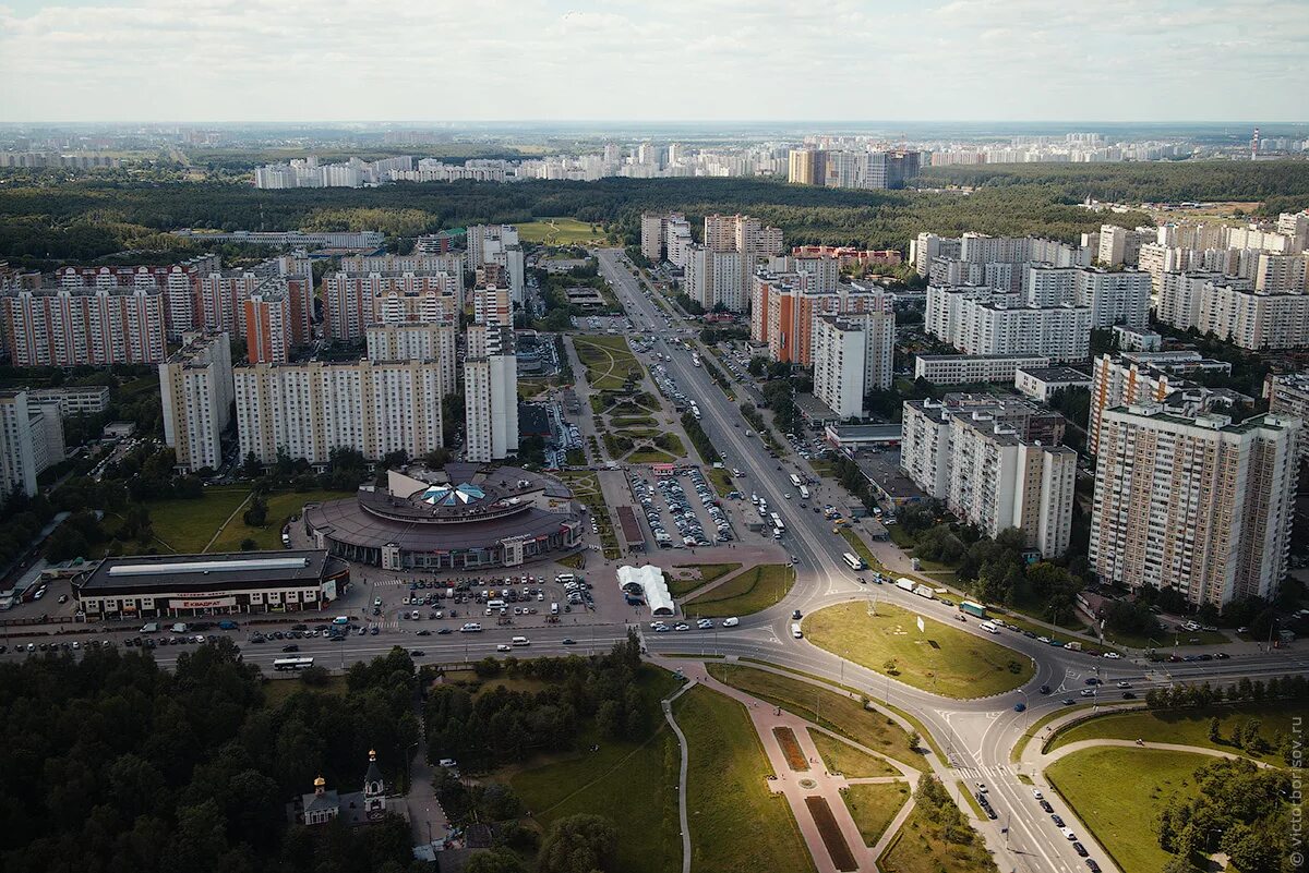 Северный мкад. Южное Бутово и Северное Бутово. Южное Бутово бульвар Дмитрия Донского.