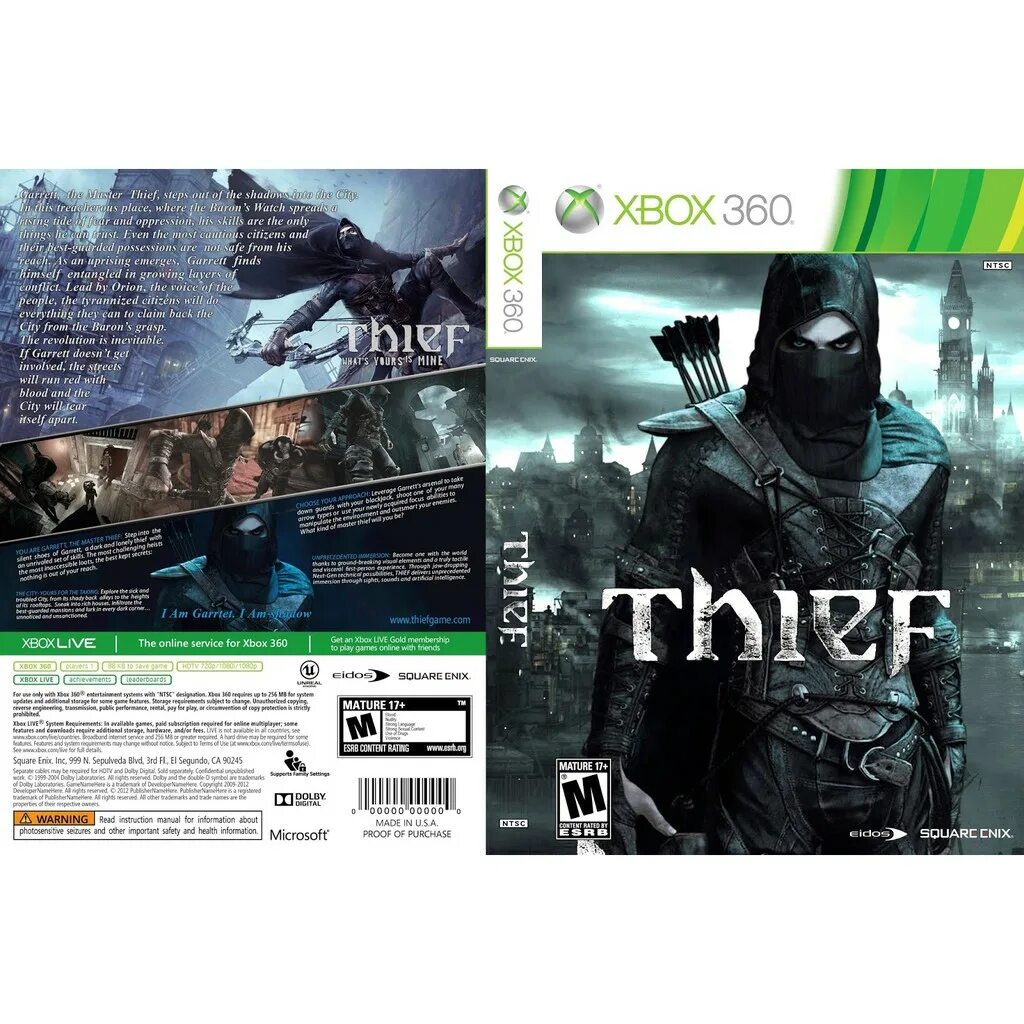 Формат игр xbox. Игра Thief (xbox360). Xbox 360. Thief на Икс бокс 360. Thief game Xbox 360.