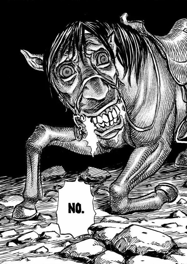 Berserk horse. Берсерк Манга конь демон.