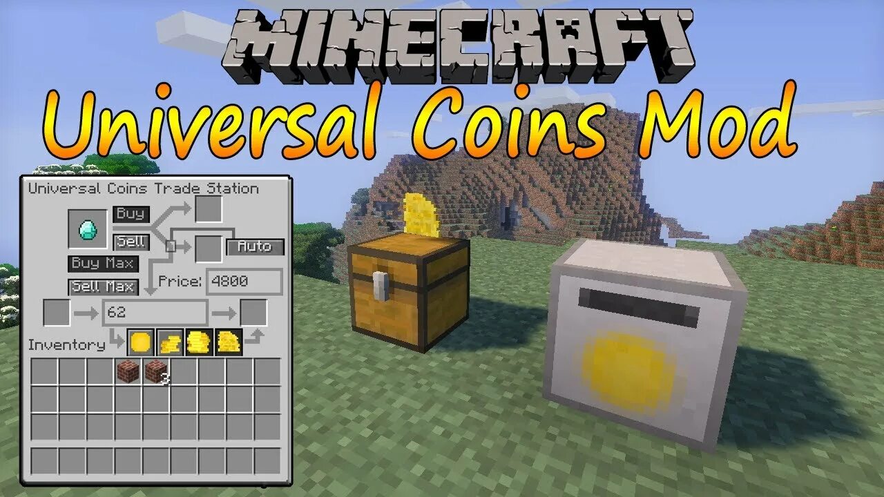 Мод на монеты в МАЙНКРАФТЕ. Мод Universal Coins. Мод на деньги (монеты). Мод на монеты в магазине в МАЙНКРАФТЕ.