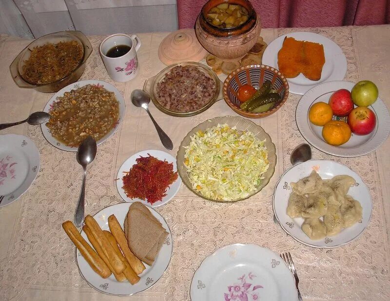 12 постных. Кутья и узвар. 12 постных. Новогодний стол. Крещенский ужин.