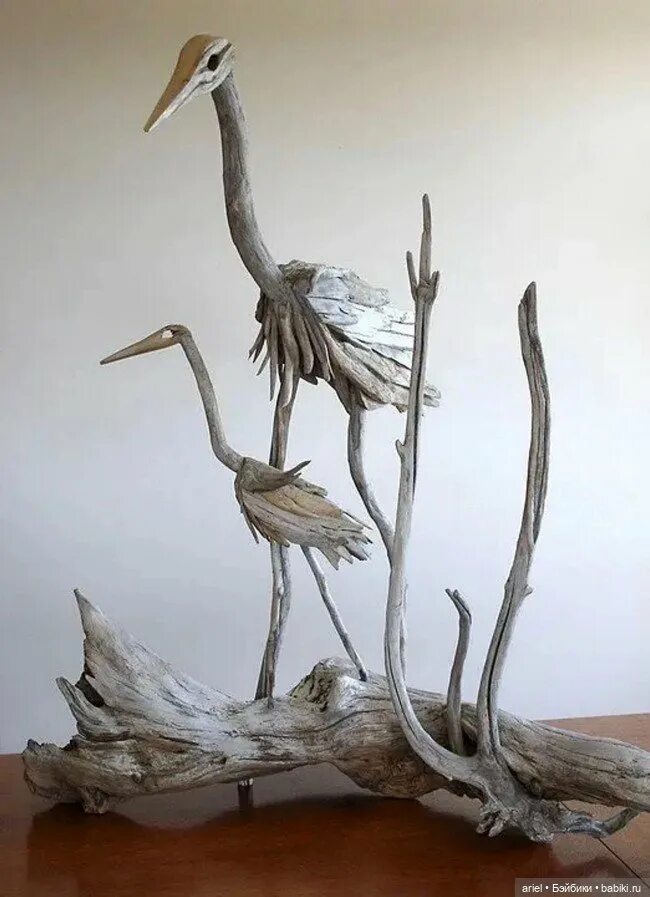 Скульптура Дрифтвуд. Поделки из коряги дерева. Фигурки из коряг.