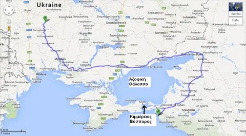 Сколько км от границы украины до анапы