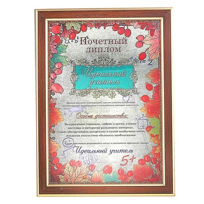 Сертификат для классного руководителя