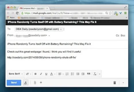 Input mail
