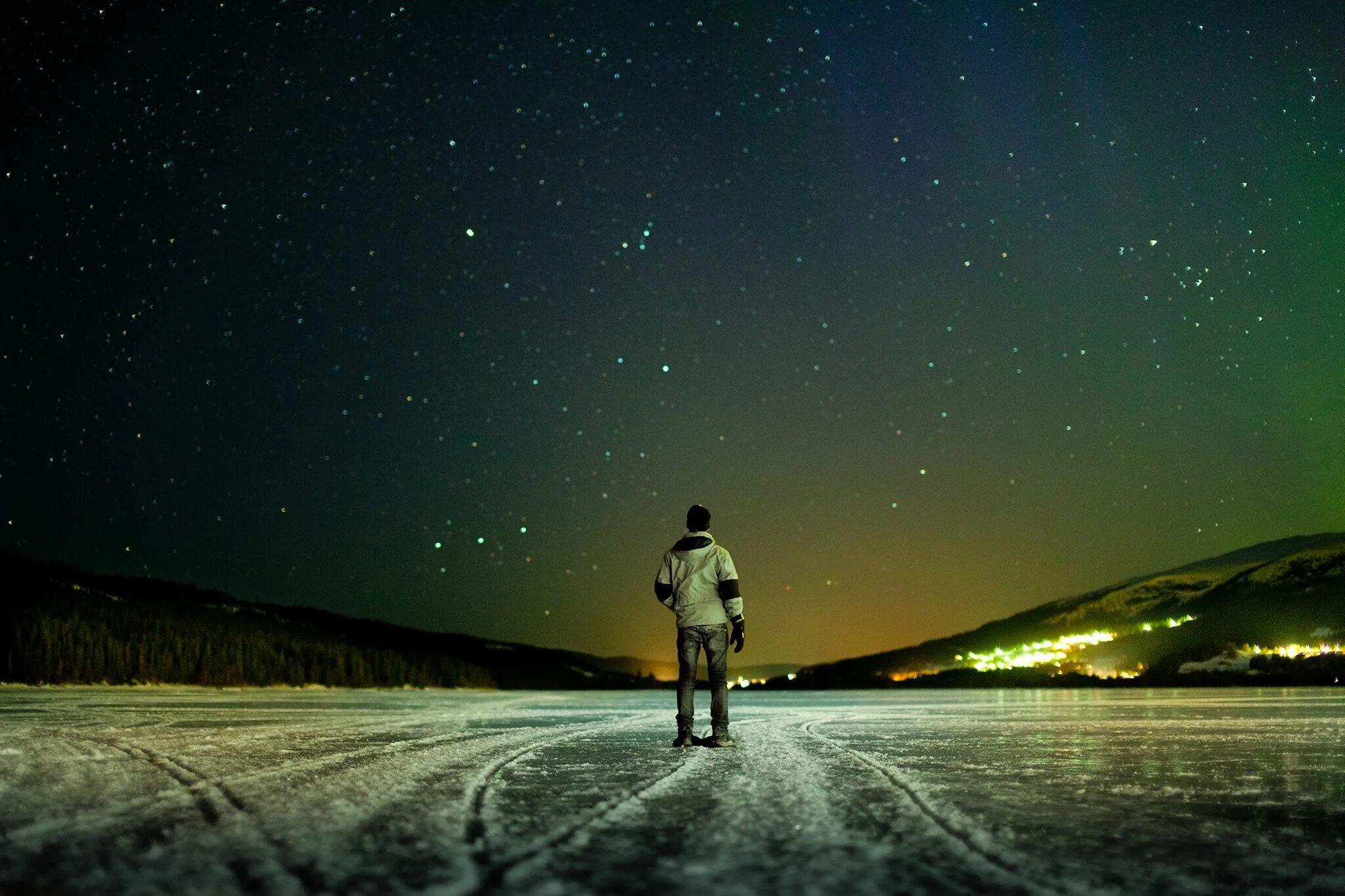 Star man in the sky. Star man in the sky