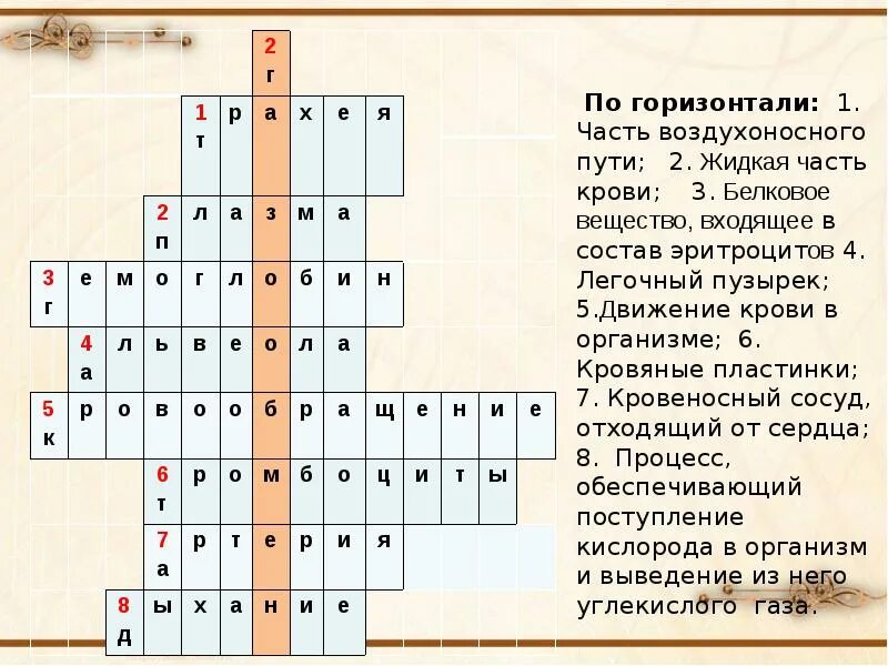 Кроссворд на тему дыхание. Кроссворд на тему дыхательная система. Кроссворд на тему кровь. Кроссворд биология 8 класс. Кроссворд на тему дыхание биология 6 класс