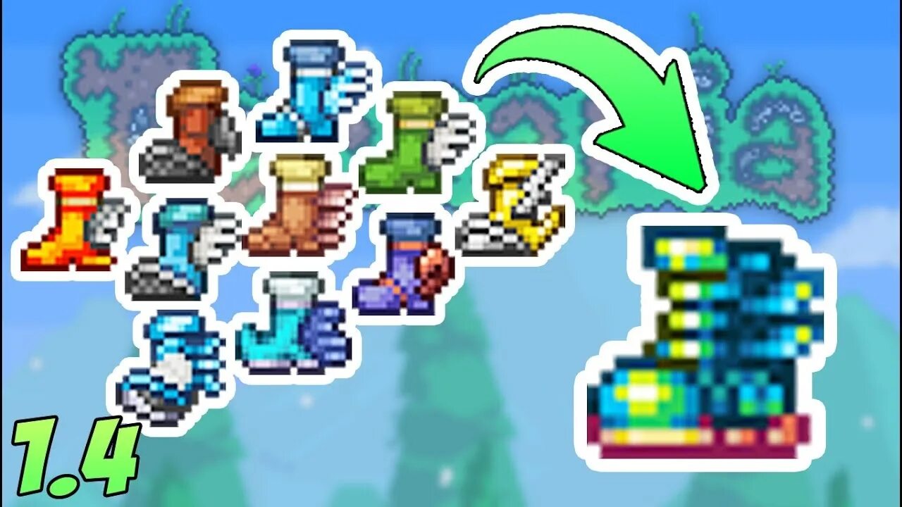 Как сделать терра ботинки. Терра ботинки террария 1.4. террабоитнки террария. terraria искромётные терра ботинки. terraria терра ботинки крафт.