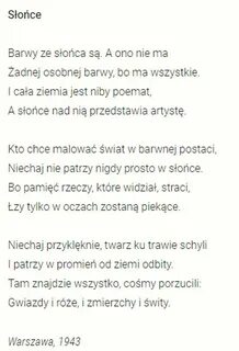 Стихи на польском языке