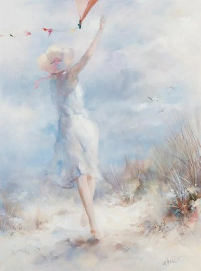 Виллем Хаенрайтс. Уильям хенритс (Willem Haenraets) 1940 г.. Виллем хенритс акварели. Уильям Хайнрайтс картины. Будь легкой и воздушной